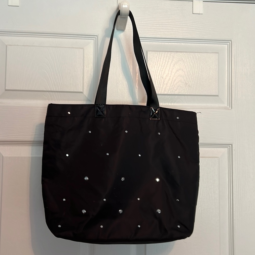 Tote Bag with Top Zipper, 2 Handles, Has Jeweled Side, BATH & BODY WORKS, VGUC
